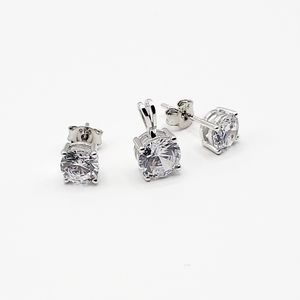 CZ Earring and Pendant Set